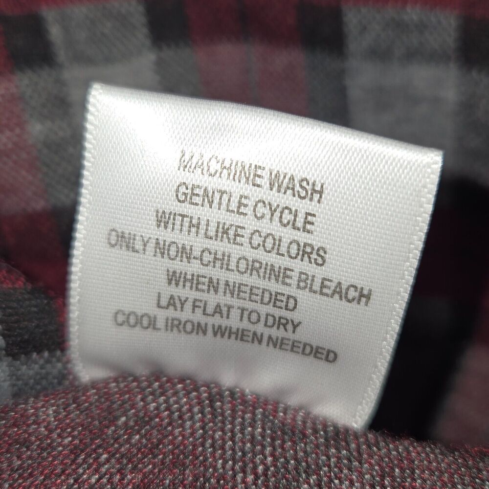 NWOT Modcloth Womens Large Fit & Flare Dress Plaid Burgundy Stretch Preppy - Picture 15 of 15